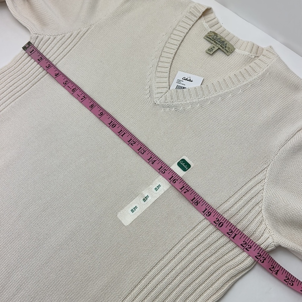 Cabela’s Steamboat II Pullover‎ V-Neckline Sweater XL Reg Ribbed Details - Picture 7 of 12